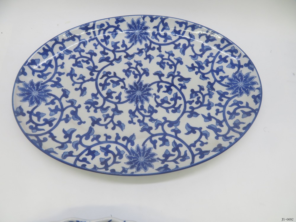 Oval plate