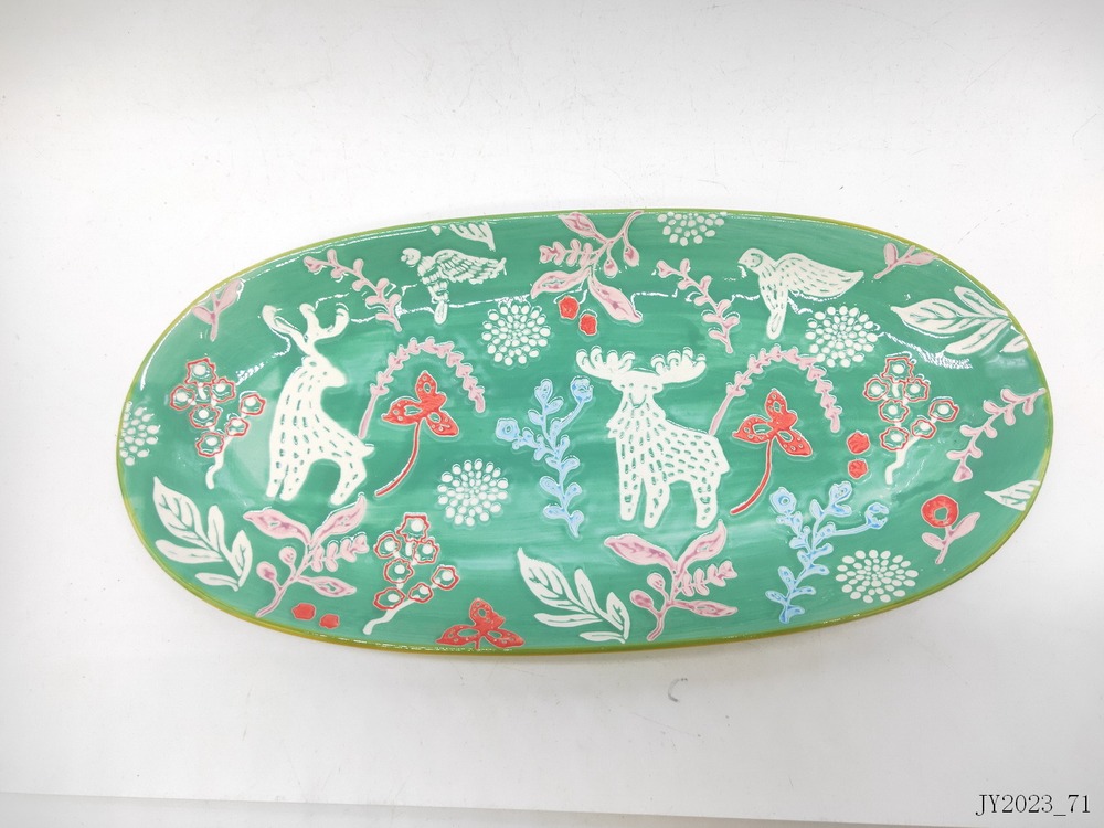 Oval plate
