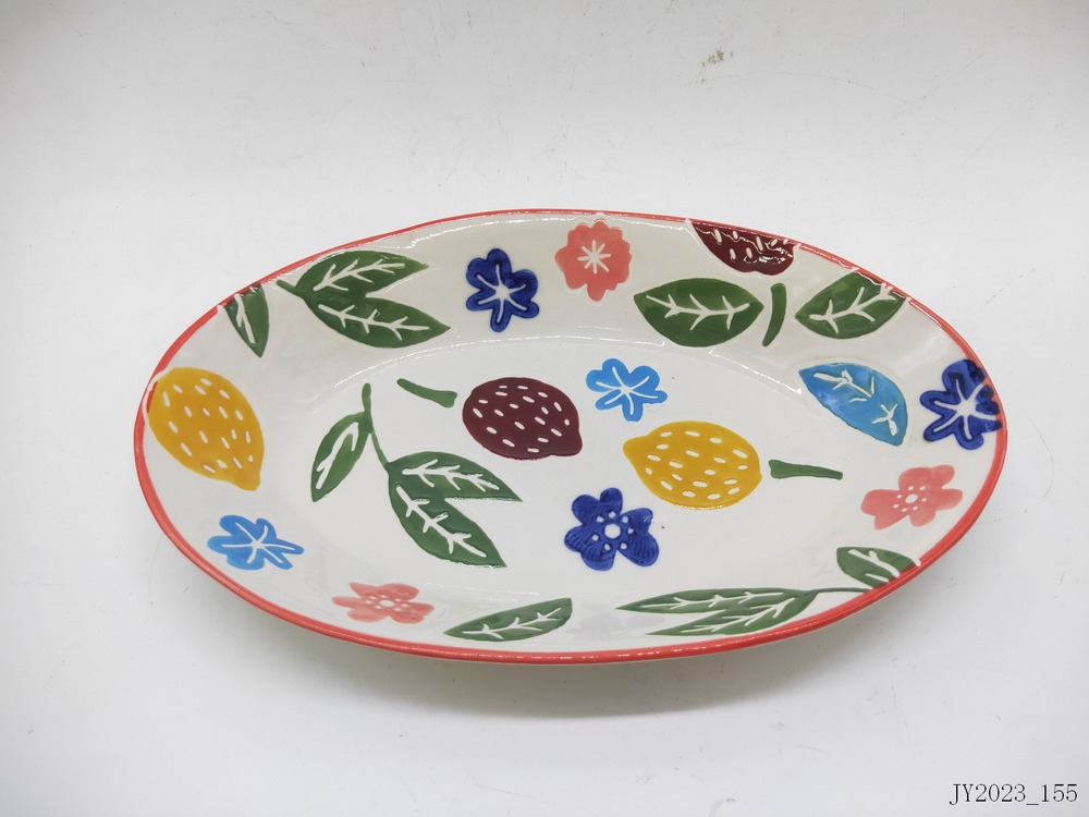 Oval plate