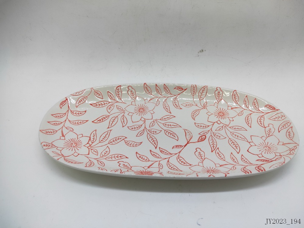 Oval plate