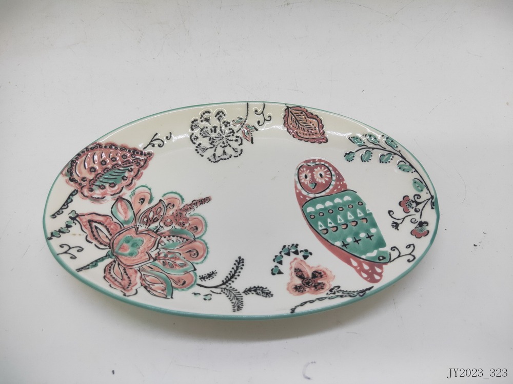 Oval plate