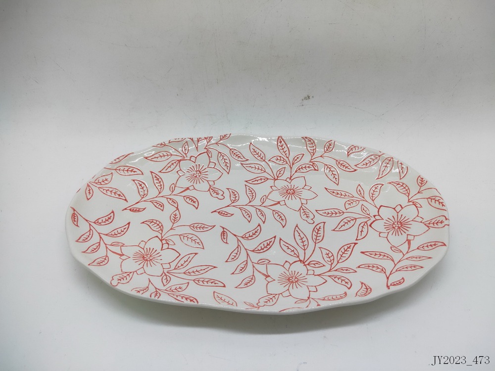 Oval plate