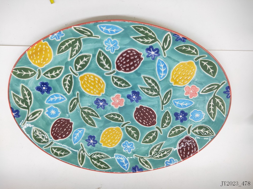 Oval plate