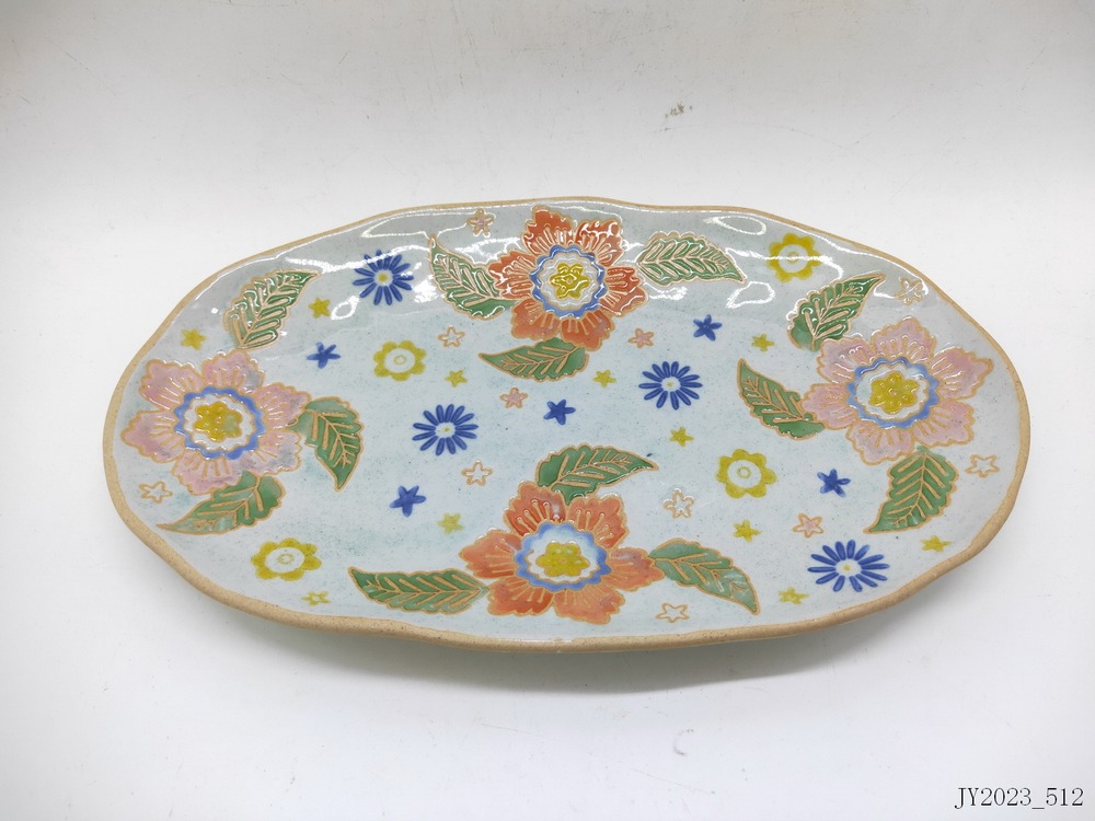Oval plate