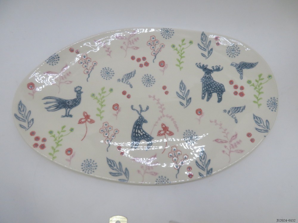 Oval plate